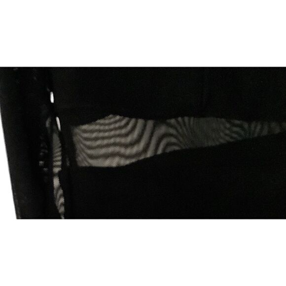 Emerald Sundae Black Cut-Out Dress with Mesh Panels Size L - Picture 4 of 6